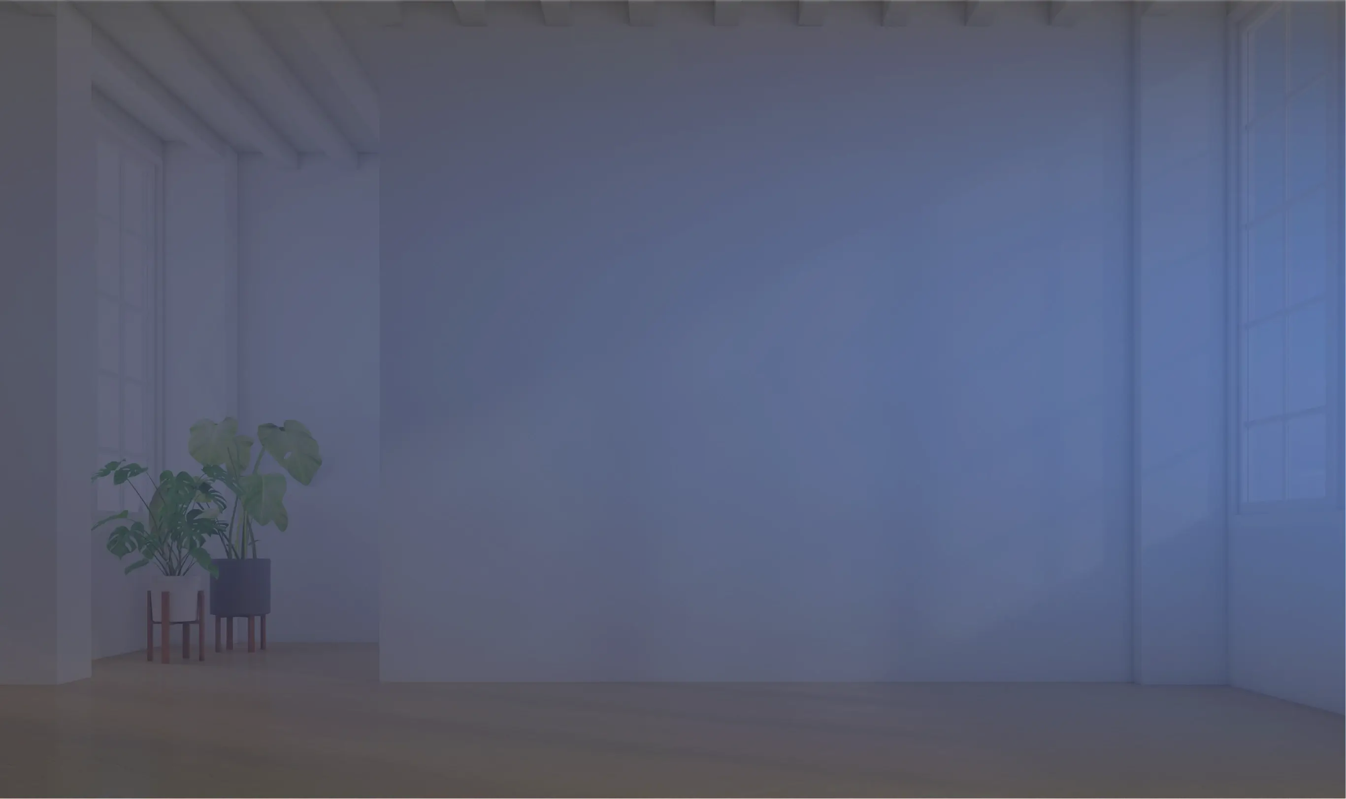 室内に収まる不動産の背景