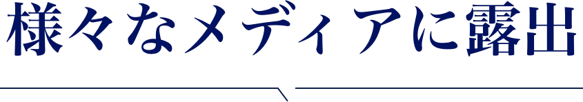 様々なメディアに露出